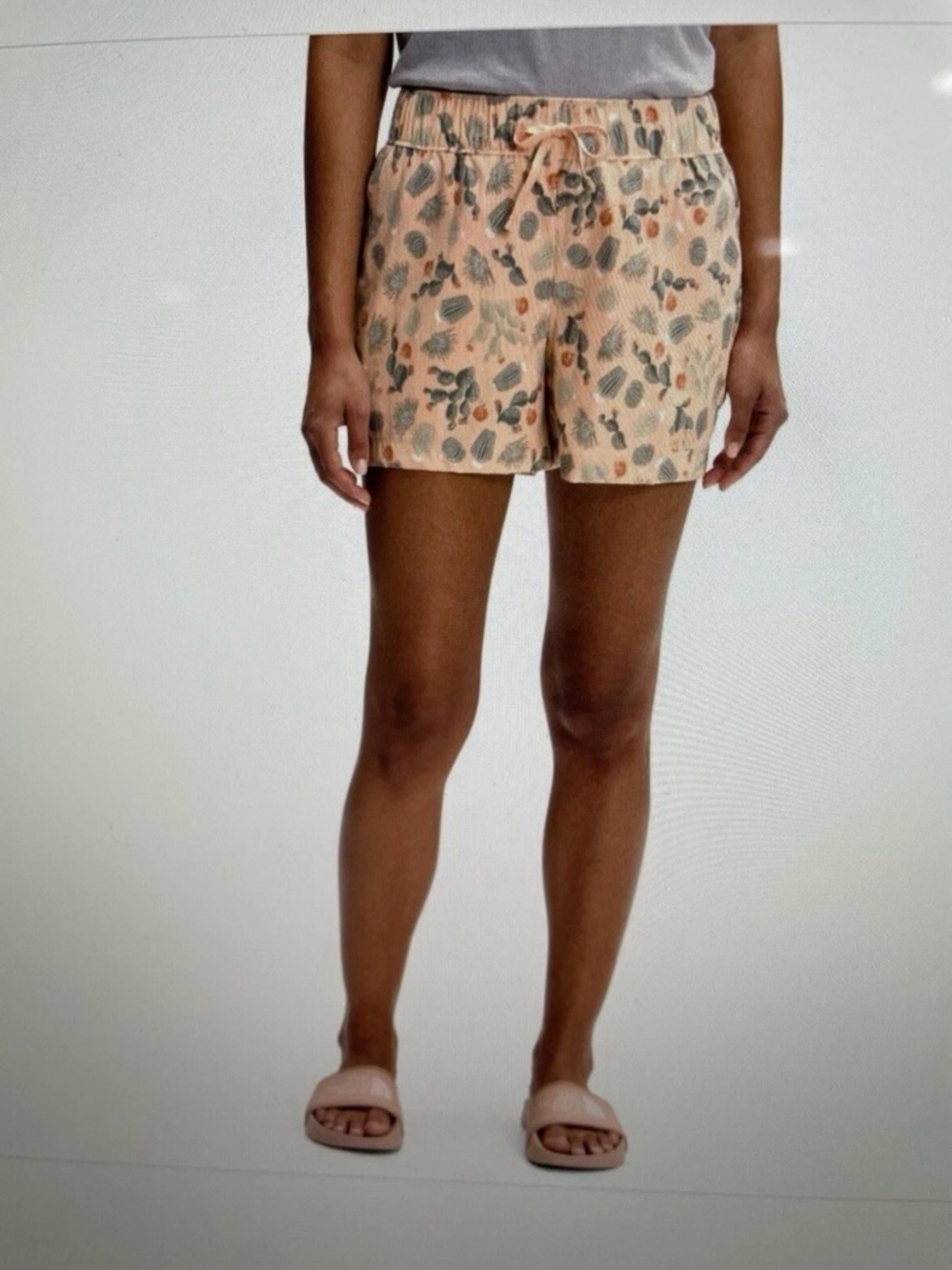 North Face Cactus Print Class V Shorts XL Pull-up Drawstring Summer Everyday